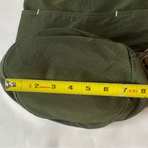 Fossil Surf Co Olive Green Ripstop Drawstring Tote Beach Bag Casual Tote Sling - Picture 8 of 8